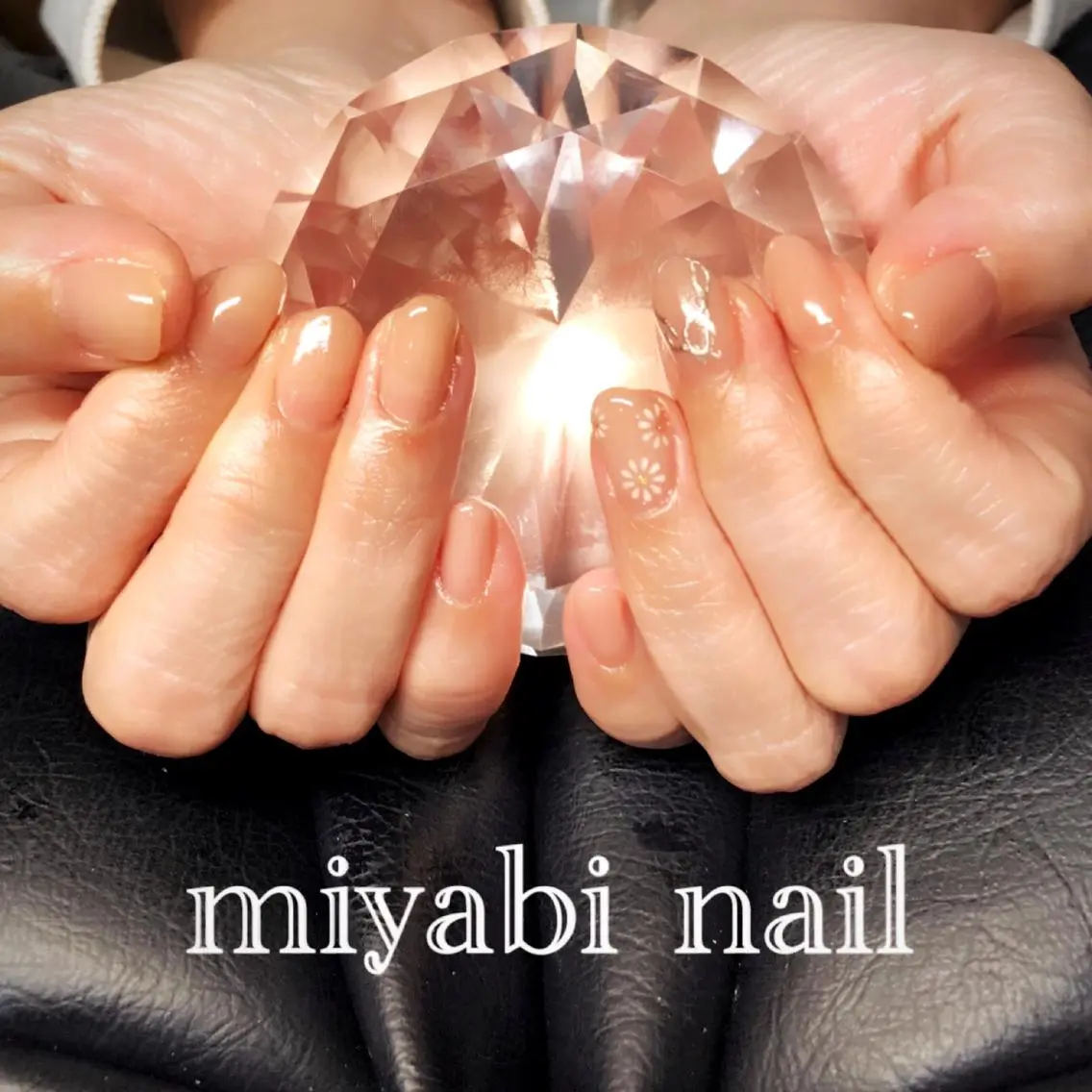 ネイル アートネイル フラワーネイル ジェルネイル ハンドネイル miyabi nail 桂川駅近くのネイルデザイン