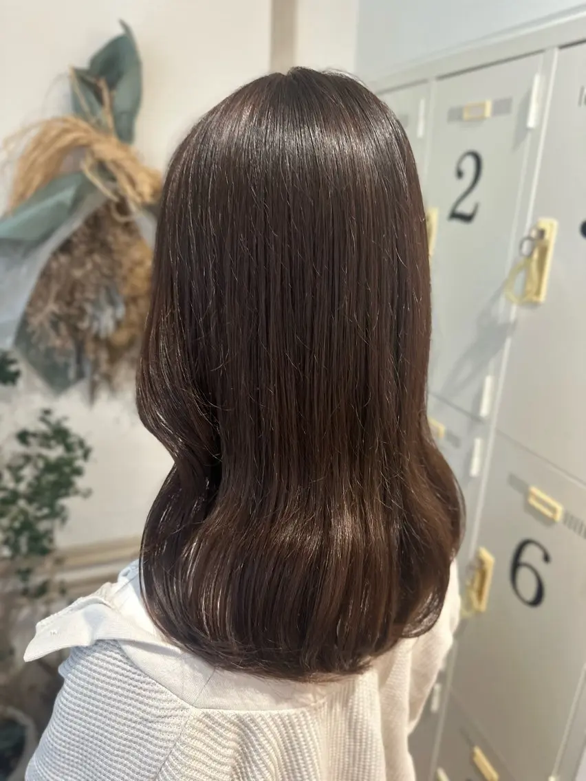セミロング カラー グレージュ ヘアカラー merc.🫧木村 美優のヘアスタイル