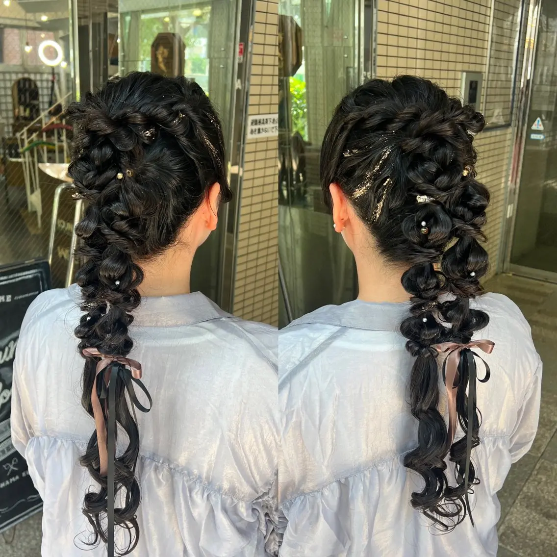 ロング ヘアアレンジ ヘアセット パーマ/レイヤー /ハイライト/AOIのヘアスタイル