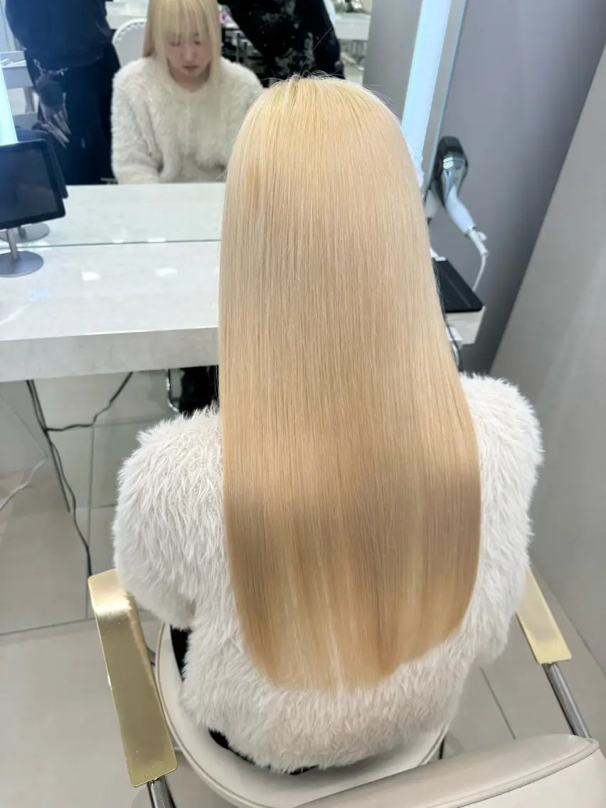 ロング カラー ハイトーンカラー 銀座☀️ボブ美容師 佐藤ルイのヘアスタイル