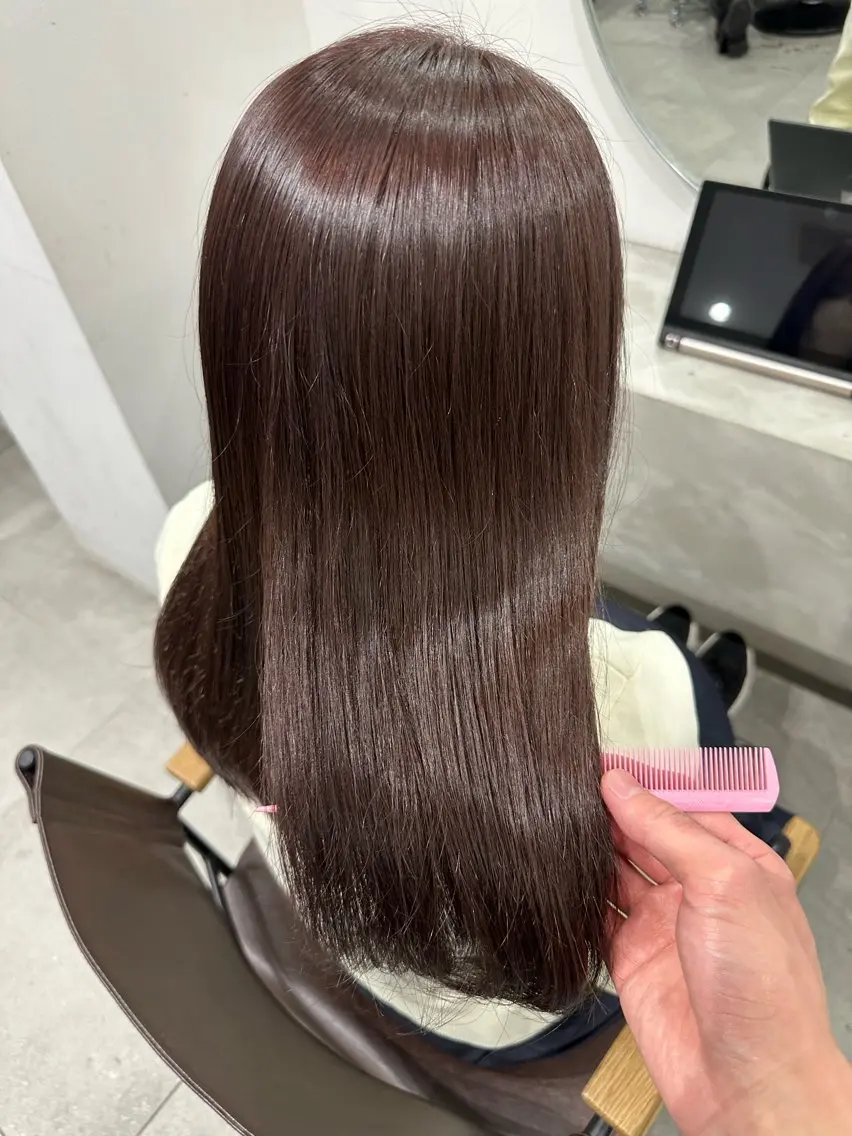 カラー ヘアカラー トリートメント シガ ミクトのヘアスタイル
