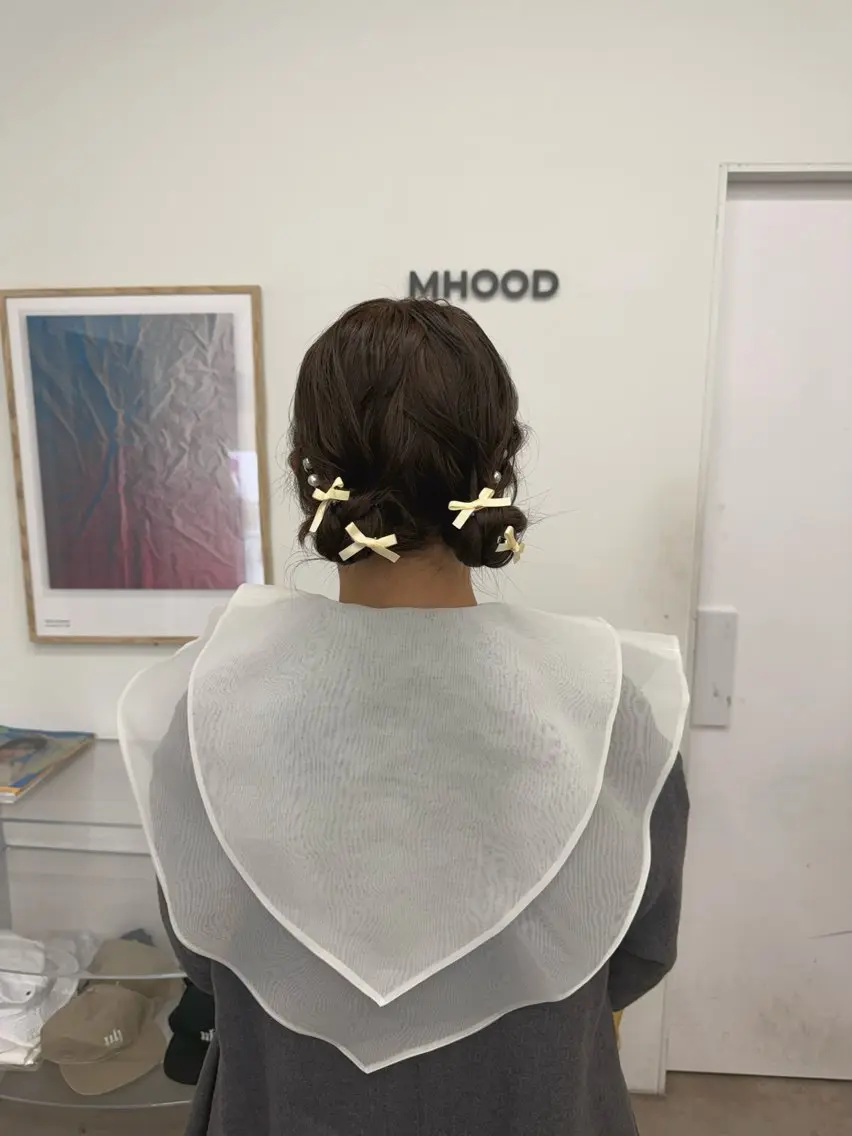 ヘアアレンジ ヘアセット yumea ⠀のヘアスタイル