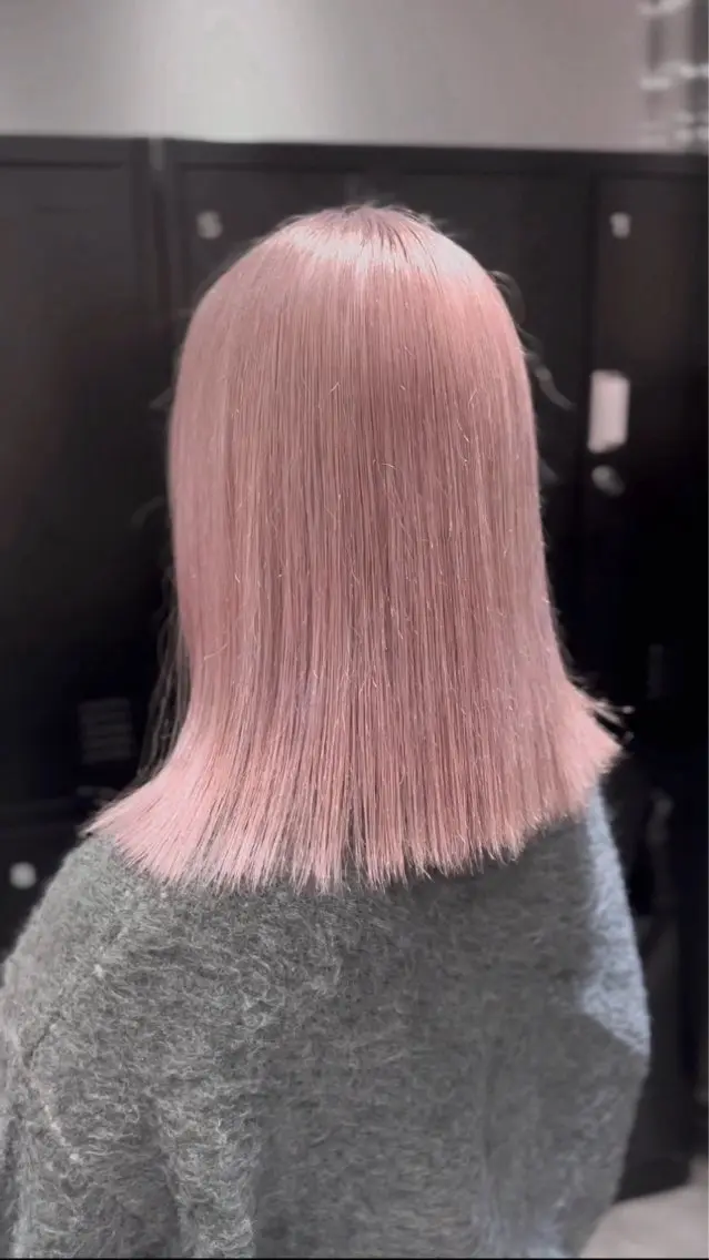 ミディアム カラー ブリーチ ケアブリーチ イヤリングカラー インナーカラー レイヤーカット/ ブリーチカラー/雅人のヘアスタイル