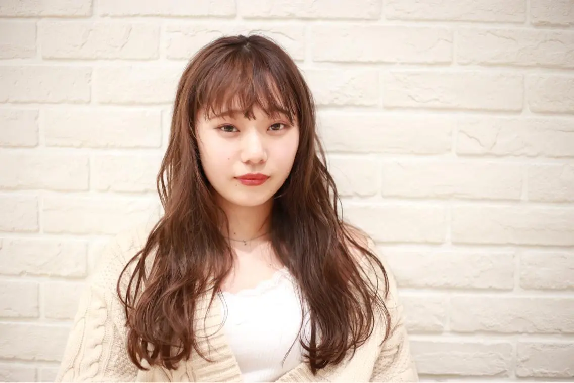 ロング カラー カット ヘアカラー なりたいが叶う ながしまじゅんきのヘアスタイル