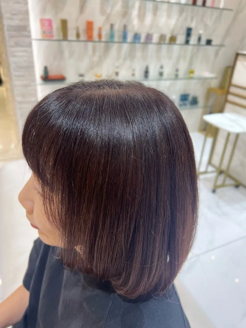セミロング カラー kingdom青山店 小宮愛理のヘアスタイル