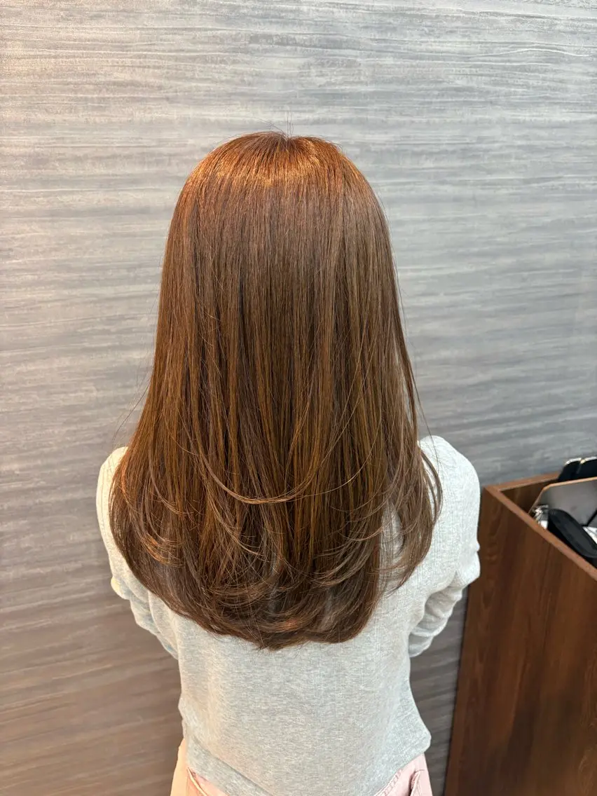 ロング カット 盛れる💕レイヤー 🎀🇰🇷カナヤのヘアスタイル