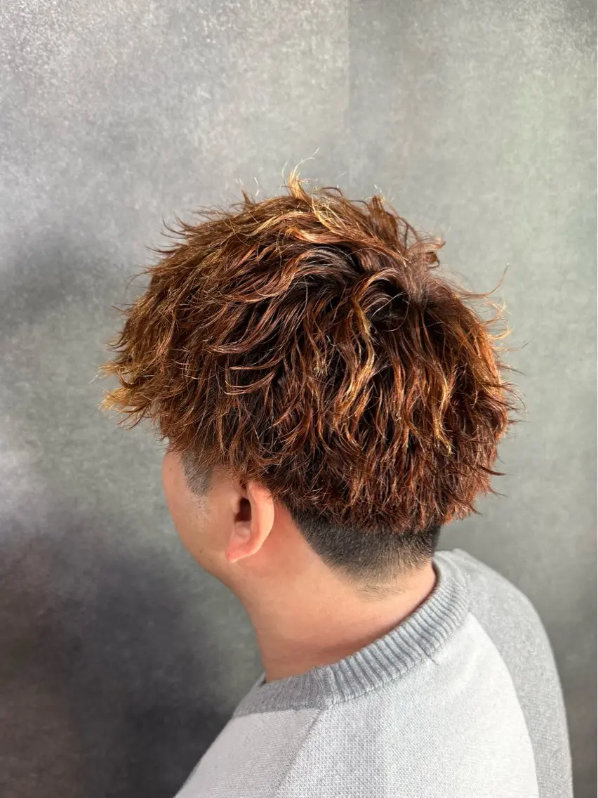 ショート パーマ メンズ メンズ特化 前橋 サトウリョウタのヘアスタイル