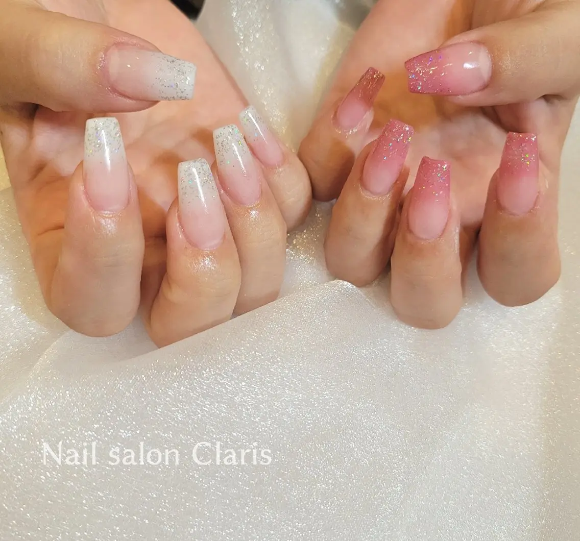 ネイル スカルプネイル シンプルネイル Nailsalon Clarisのネイルデザイン