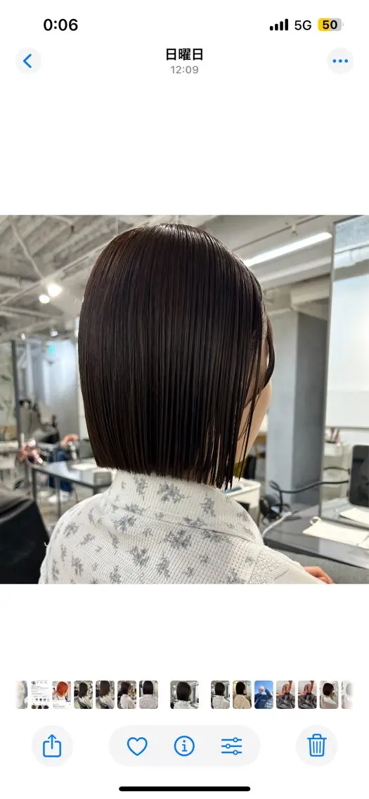 ショート カラー カット ヘアカラー 切りっぱなしBOB 職人💜Anzuのヘアスタイル
