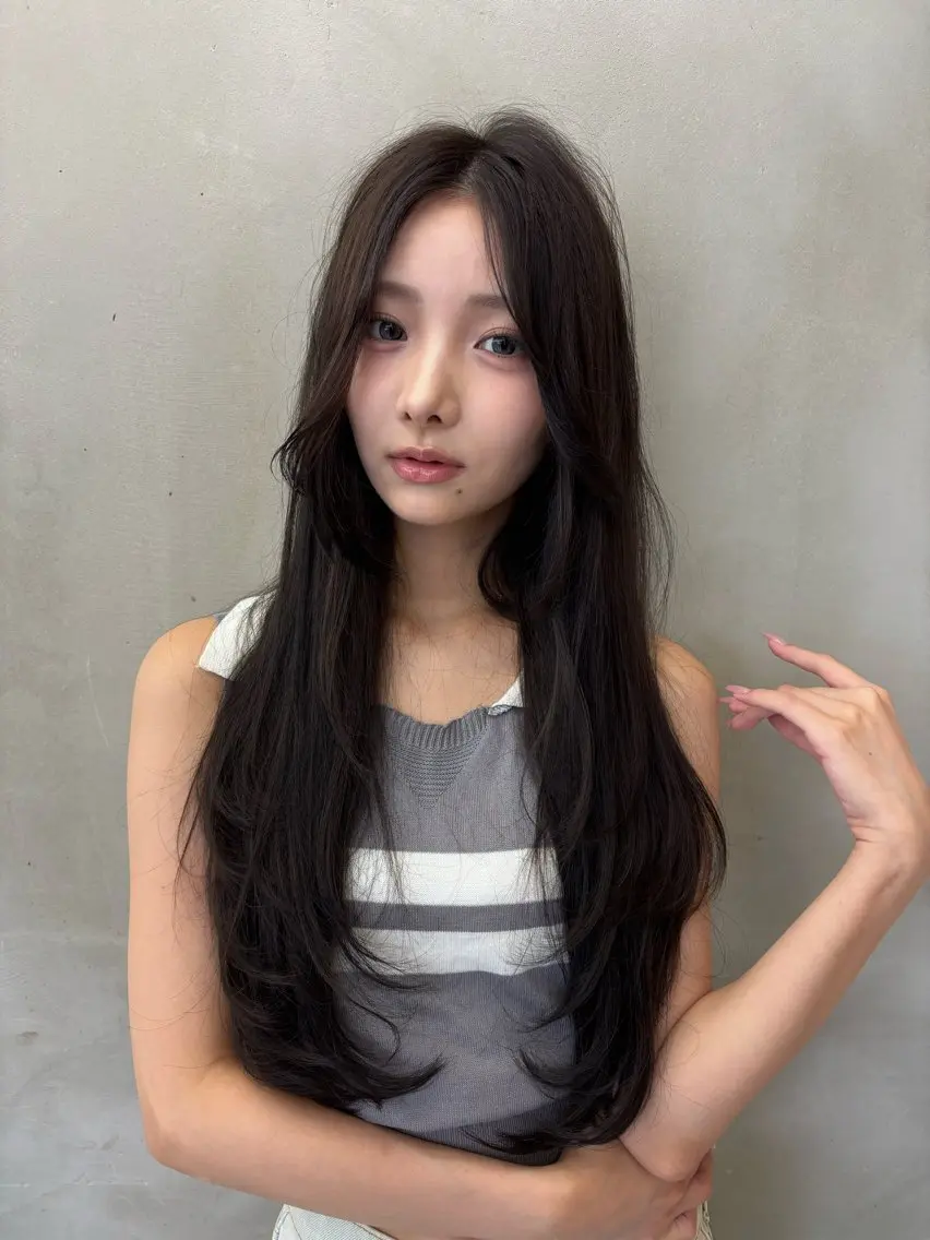 ロング 児玉 唯斗のヘアスタイル