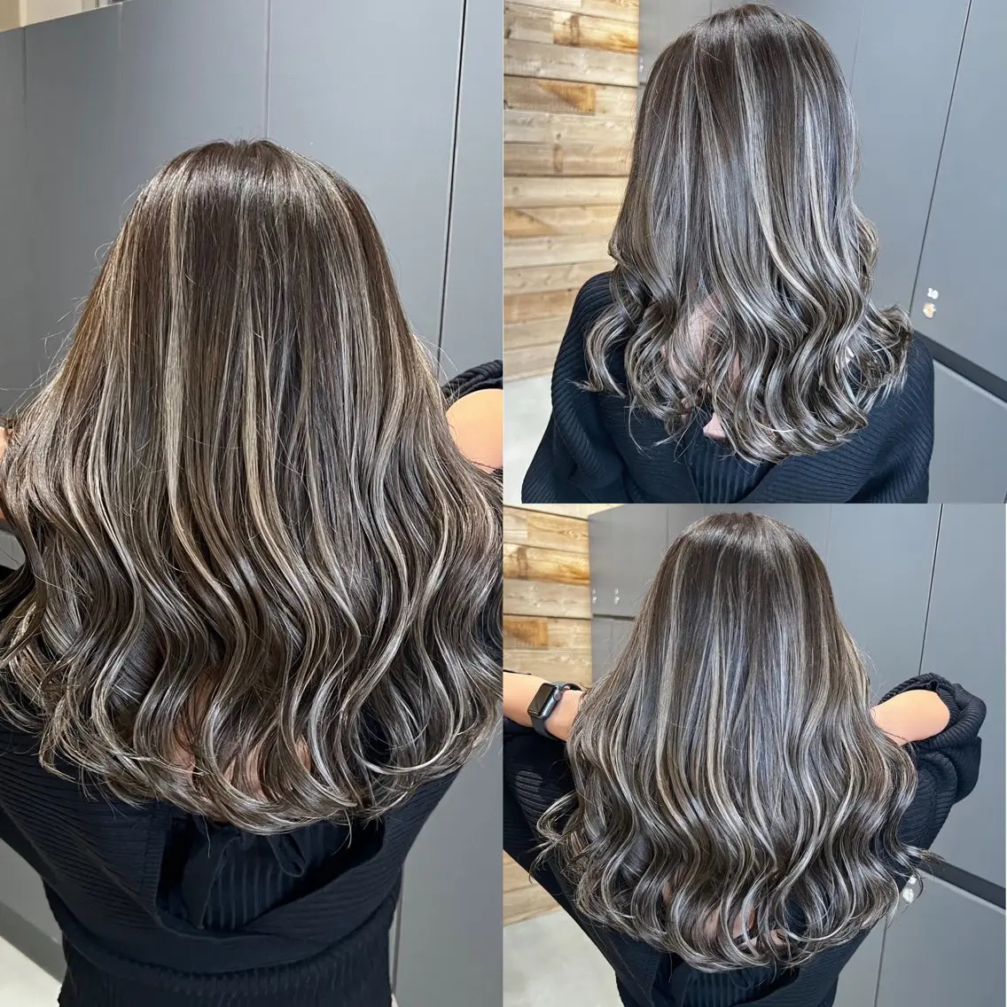 セミロング ヘアカラー 🇺🇸ハイライト特 化美容師🇺🇸漆沢のヘアスタイル