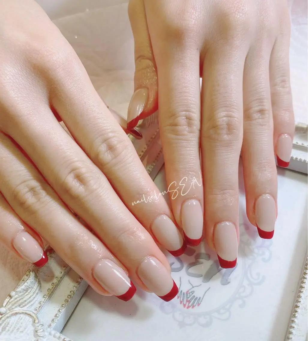 ネイル フレンチネイル nail salon SENのネイルデザイン