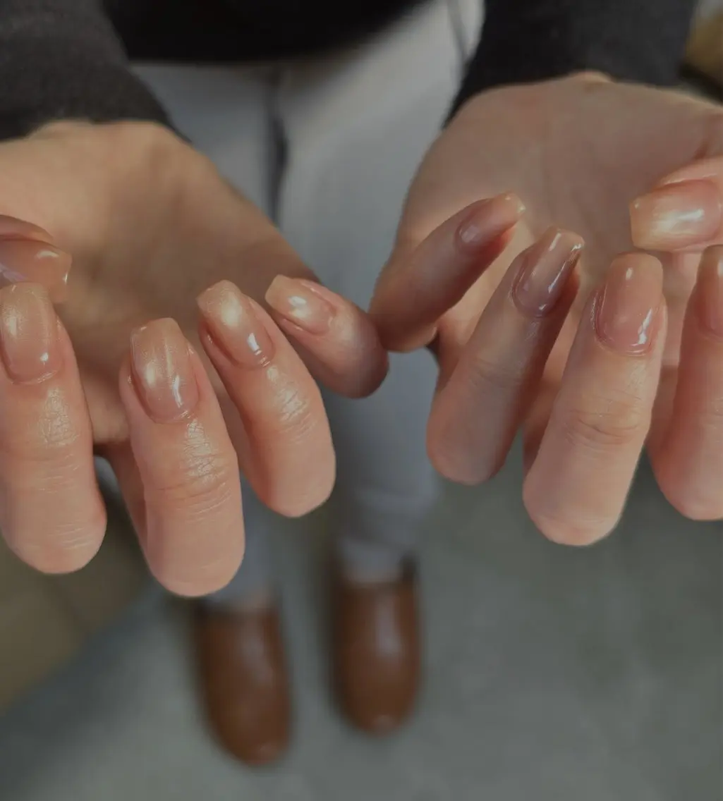 ネイル ジェルネイル キラキラネイル マグネットネイル ニュアンスネイル オフィスネイル ハンドネイル tamu nail 　金町のネイルデザイン