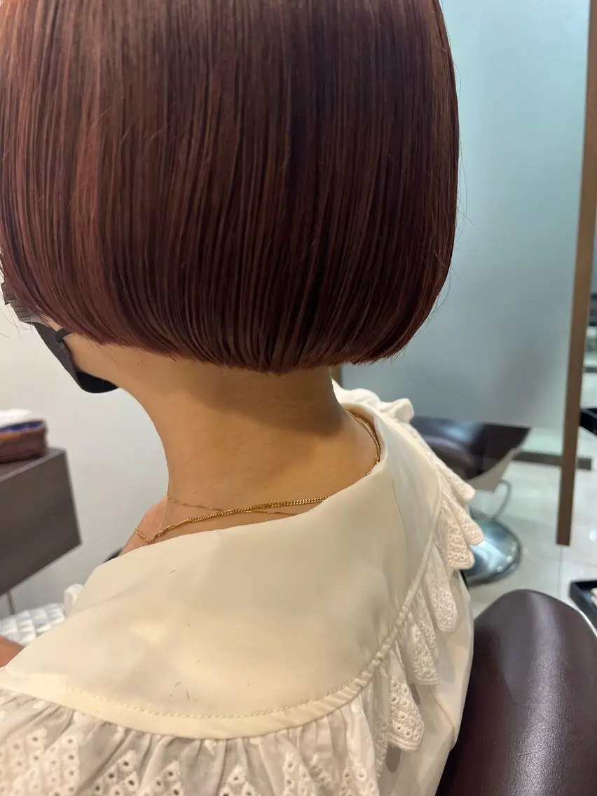 ショート ボブ カット ヘアカラー トリートメント ☆似合わせボブ/ ミディアム/mikaのヘアスタイル