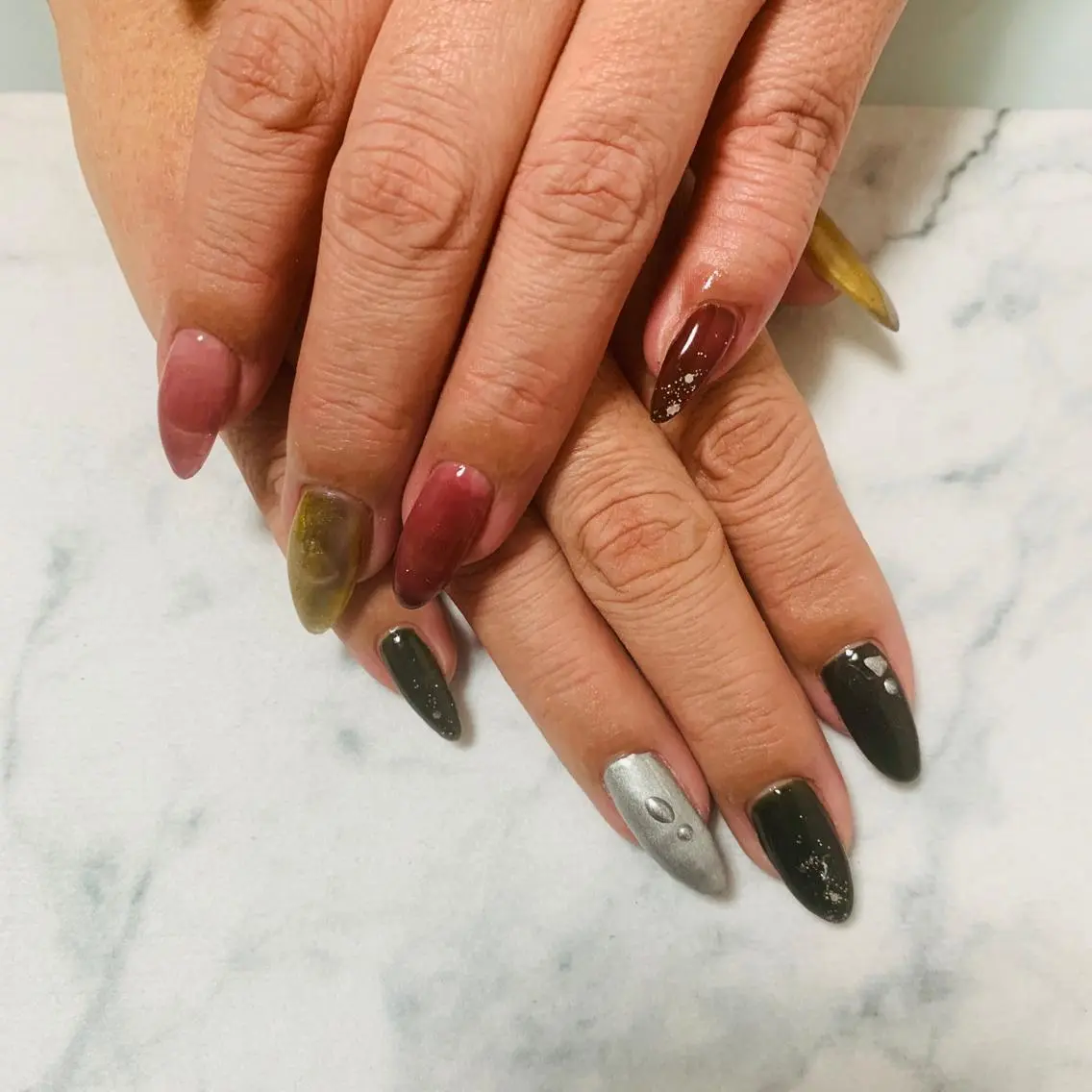 ネイル ハンドネイル 🌙🫧CHARME (RUKA)🦋🫧のネイルデザイン