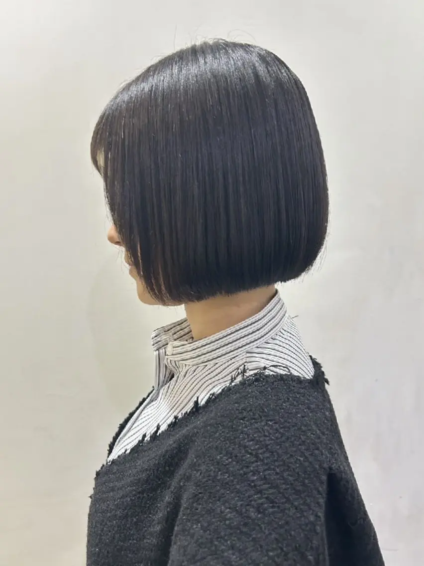 ショート ボブ カット トリートメント ボブ人気No,1✨ TAME副店長のヘアスタイル