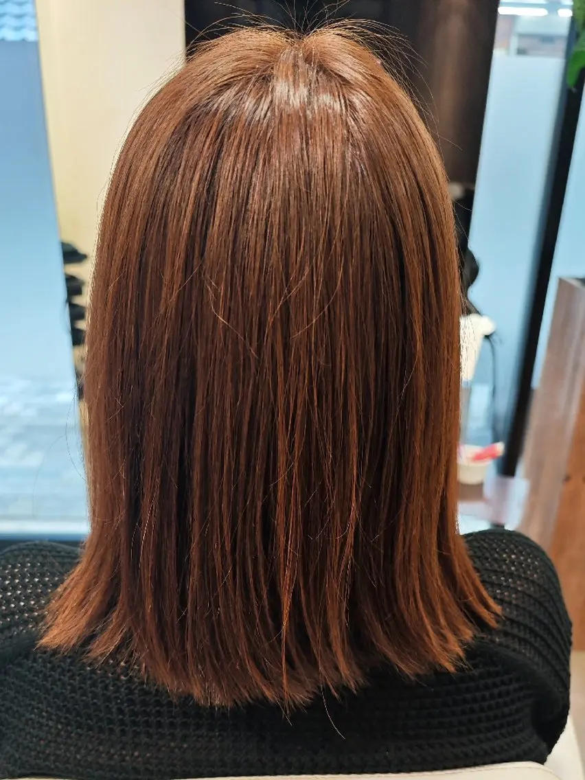 ミディアム カラー ヘアカラー 吉岡 翔太のヘアスタイル