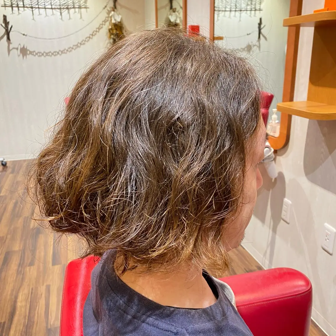 パーマ メンズ 木宮 美緒のヘアスタイル