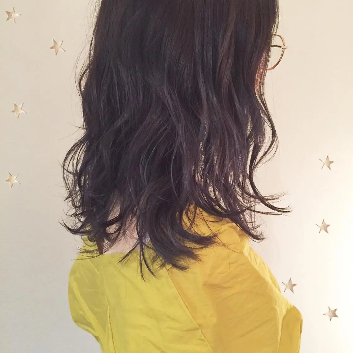 セミロング ハイライト 市川 千夏のヘアスタイル