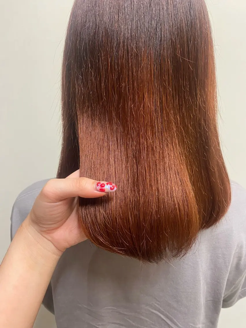 ミディアム ヘアカラー ミディアムレイヤー/ 艶カラーNorikaのヘアスタイル