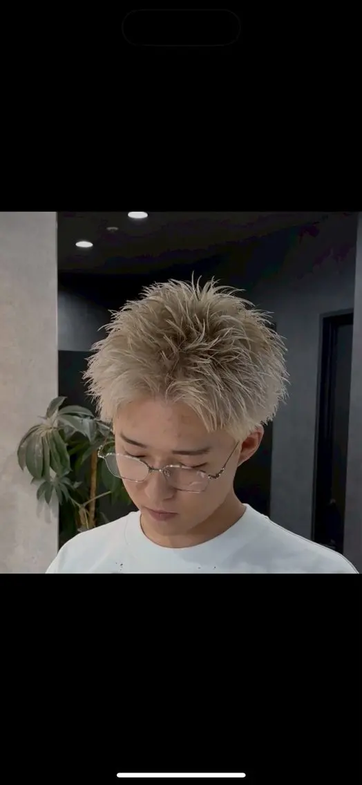 ショート カラー メンズ カット ヘアカラー 【横浜メンズ特化】 海外風パーマ/トムのヘアスタイル