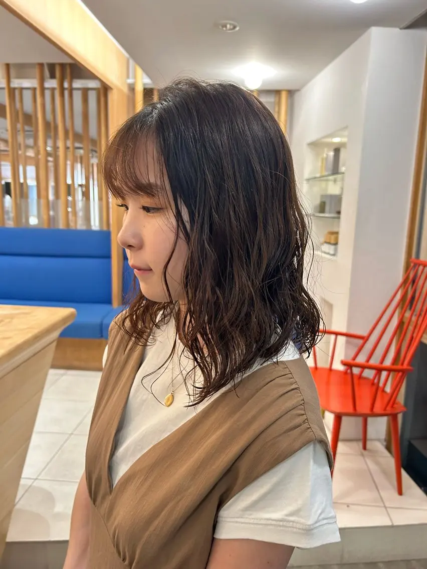 ミディアム アオキ サキ💫のヘアスタイル