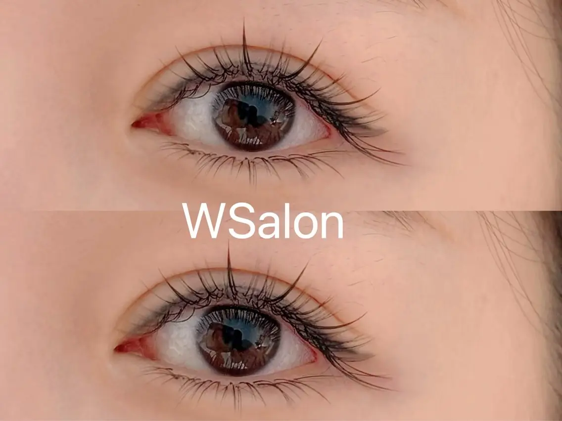 マツエク・マツパ 付け放題 バインドロック カラーマツエク フラットラッシュ 韓国風マツエク W Salon アイラッシュのマツエク・マツパデザイン