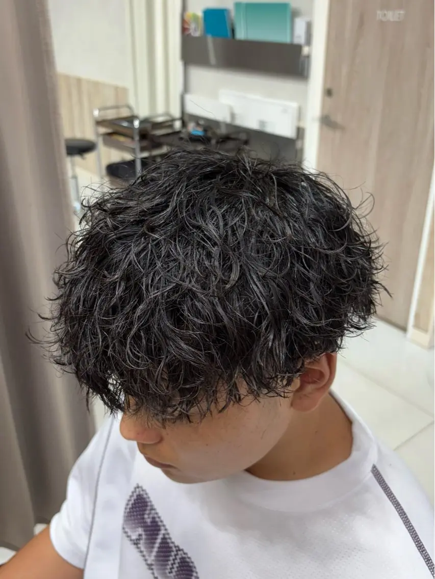 パーマ メンズ カット パーマ GRANDEUR ryuのヘアスタイル