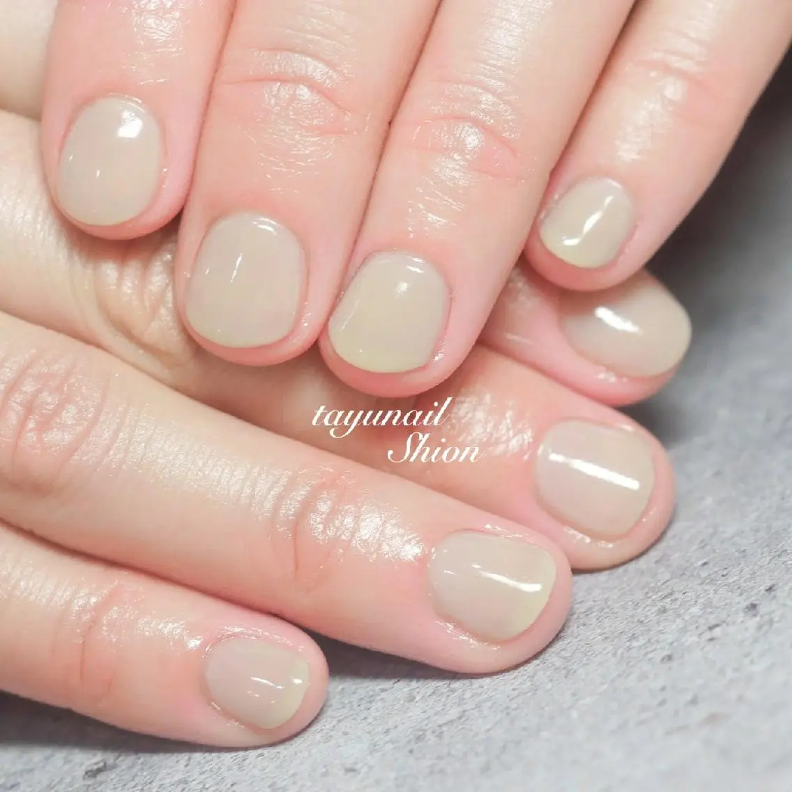 ネイル ブルー ジェルネイル ワンカラーネイル パラジェル 冬ネイル ネイルサロン 【たゆnail】のネイルデザイン