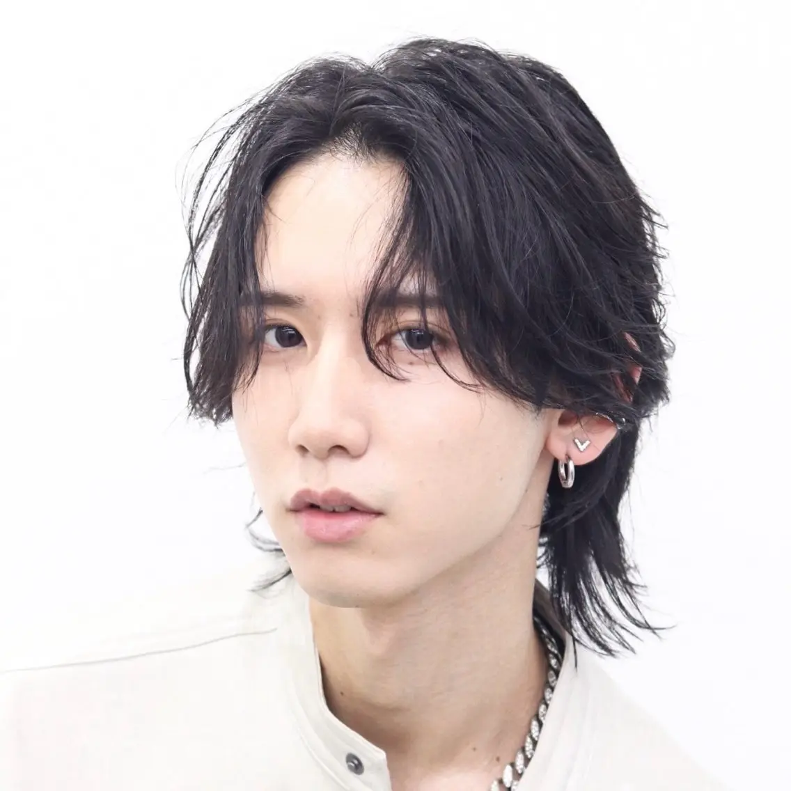 ミディアム カラー パーマ メンズ カット パーマ 🔥メンズ極🔥韓国 シャドウ/波巻き柿崎のヘアスタイル
