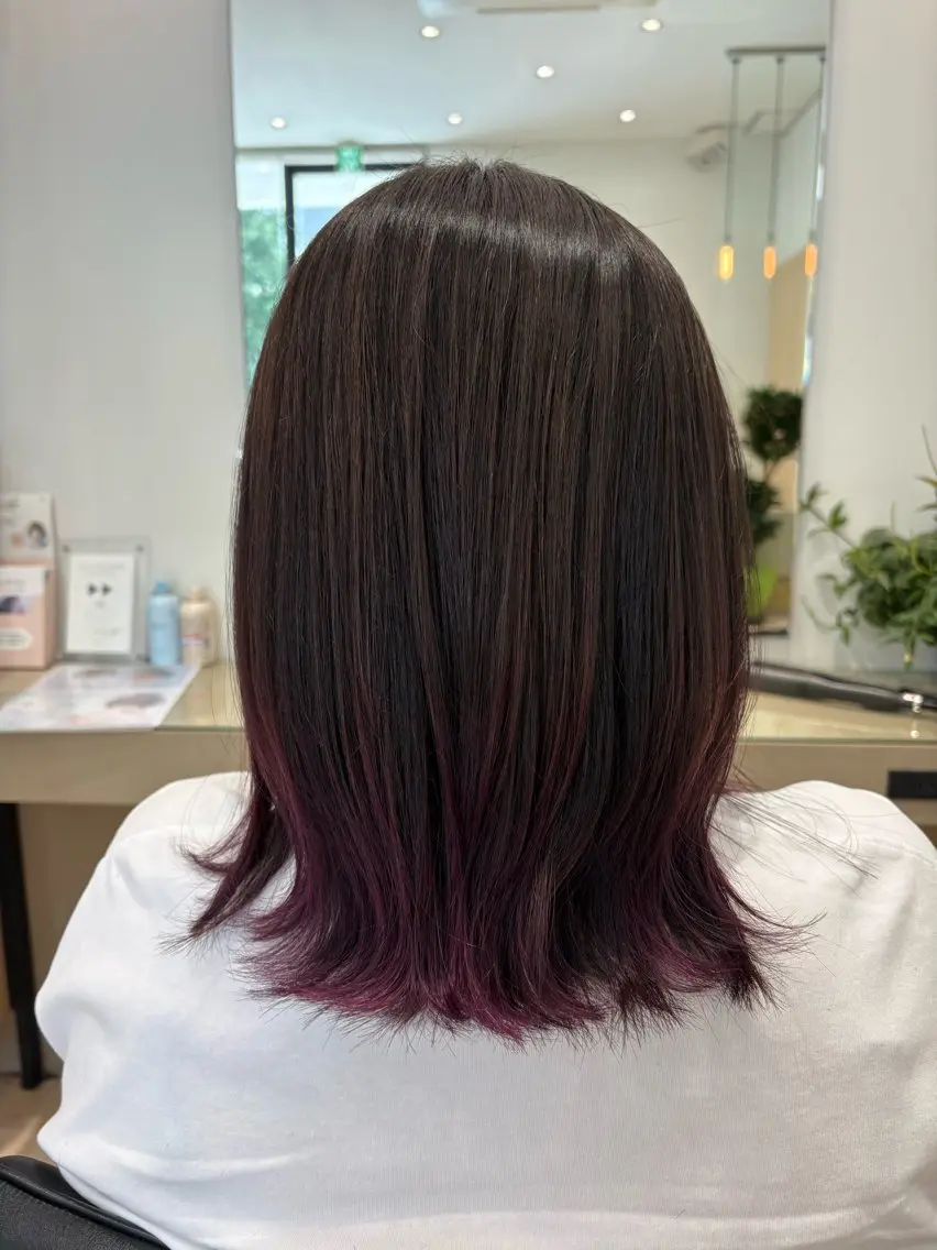 ミディアム カラー liage ܀ꕤ୭* ちばかつら𖦞のヘアスタイル