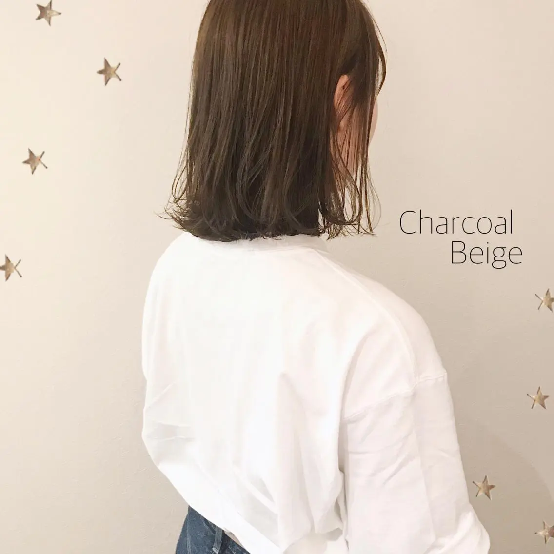 ミディアム カラー 市川 千夏のヘアスタイル