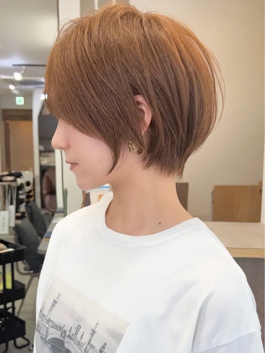 ショート ショートボブ ボブ ショートヘア 横尾 歩のヘアスタイル