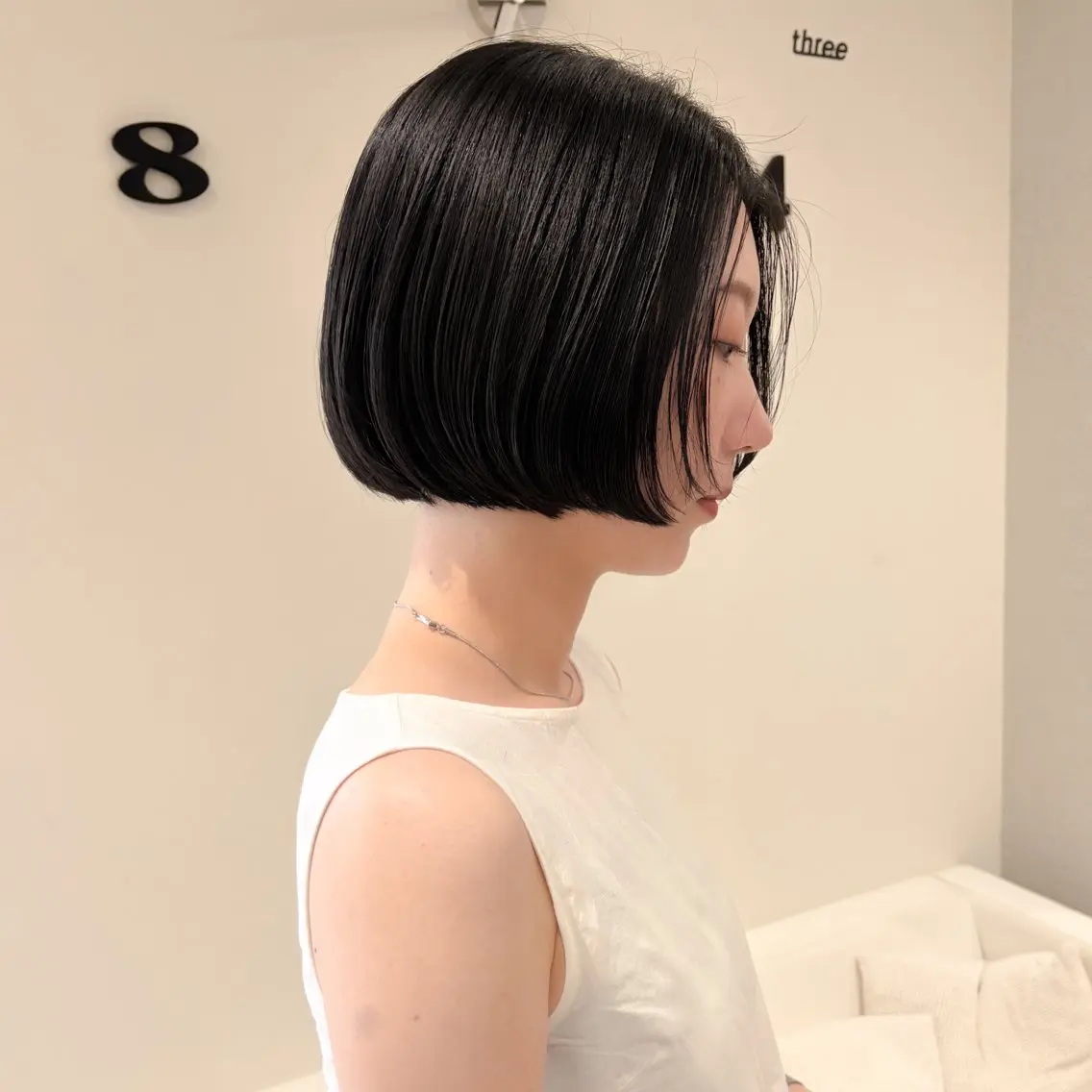 ショート 顔まわりレイヤー レイヤーカット カット トリートメント 似合わせヘア🤍 面田法子のヘアスタイル