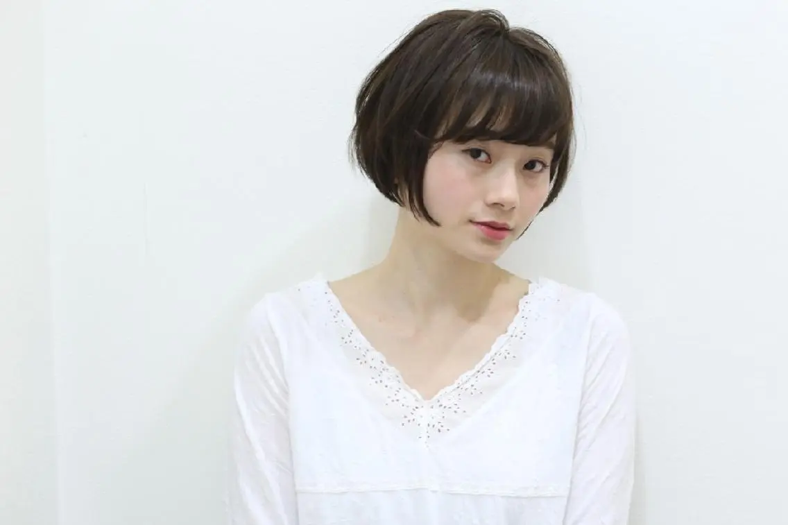 ショート カラー ショートボブ ボブ ショートヘア 武川 楓のヘアスタイル