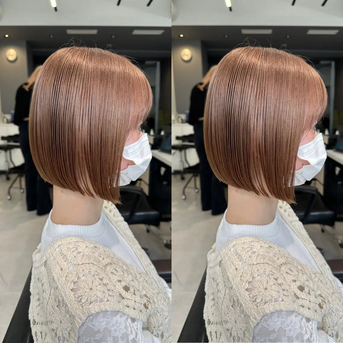 ミディアム カラー ヘアカラー ボブ指名No.1 🌼chidaのヘアスタイル