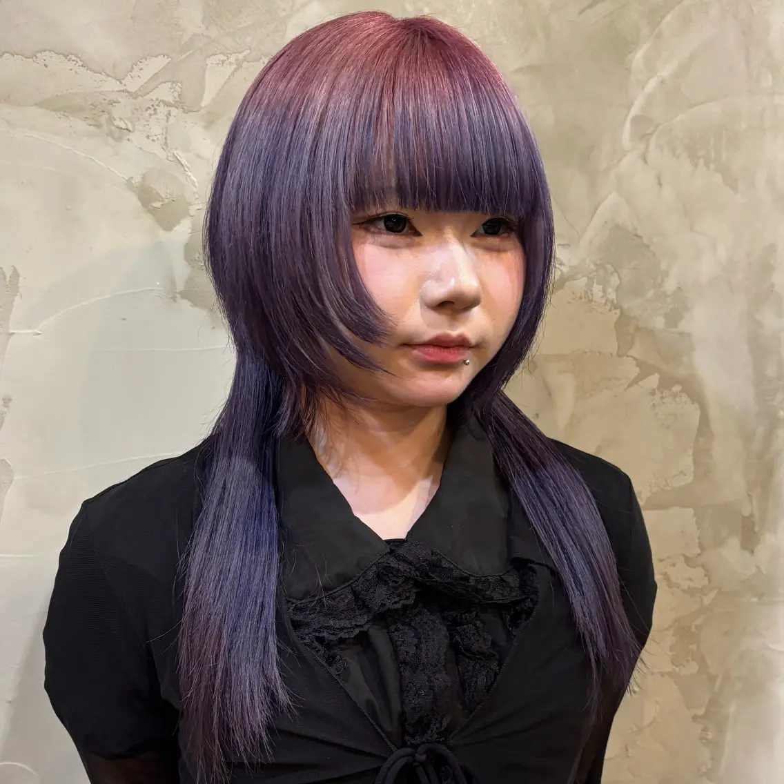 ロング カット ヘアカラー トリートメント 似合わせレイヤー/ Wカラー🧸こころのヘアスタイル