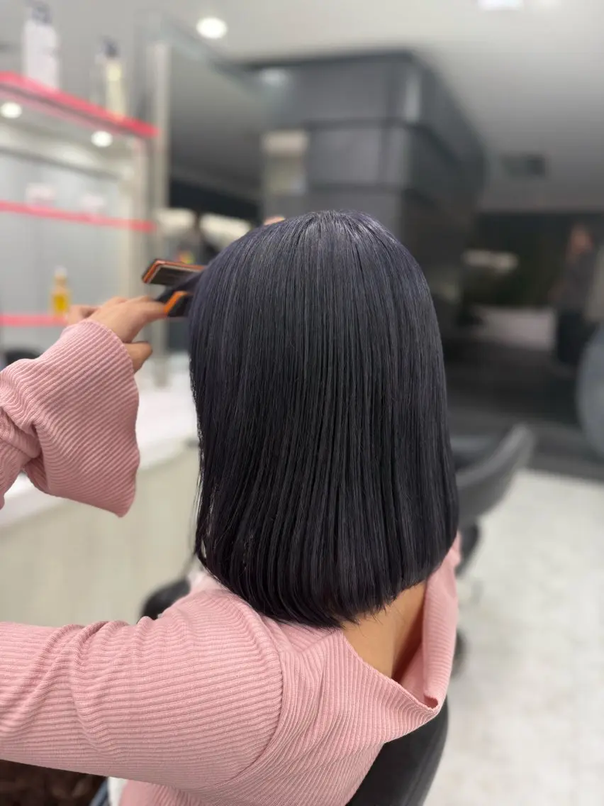 ミディアム カラー ディープラベンダー ラベンダーカラー ラベンダー💜 グレージュ🩶のヘアスタイル