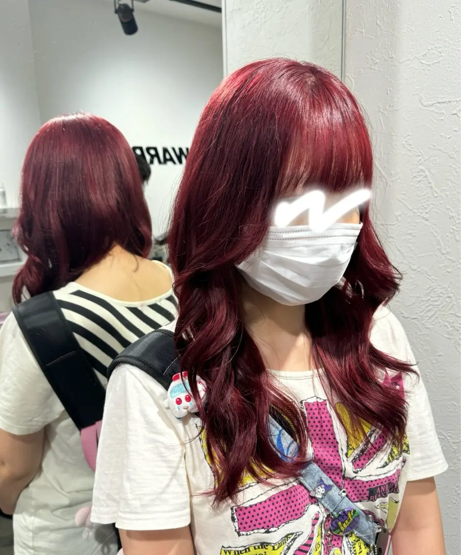 ロング カラー ハイトーン/レイヤー /艶カラー🎀のヘアスタイル
