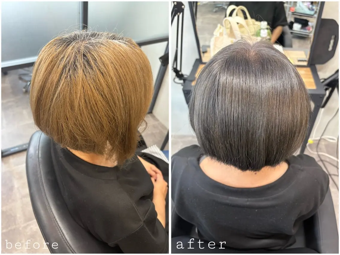ショート カラー ブリーチ ケアブリーチ トリートメント ヘアカラー トリートメント ALLEN hair /まなのヘアスタイル