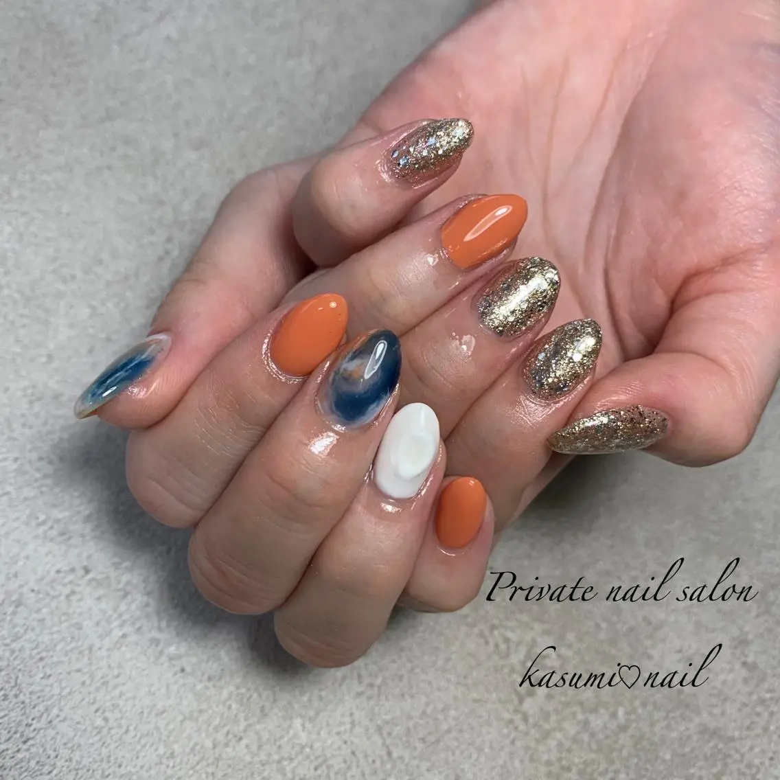 ネイル アートネイル フットネイル ジェルネイル マグネットネイル 大理石ネイル(マーブル) KASUMI♡ Nailのネイルデザイン