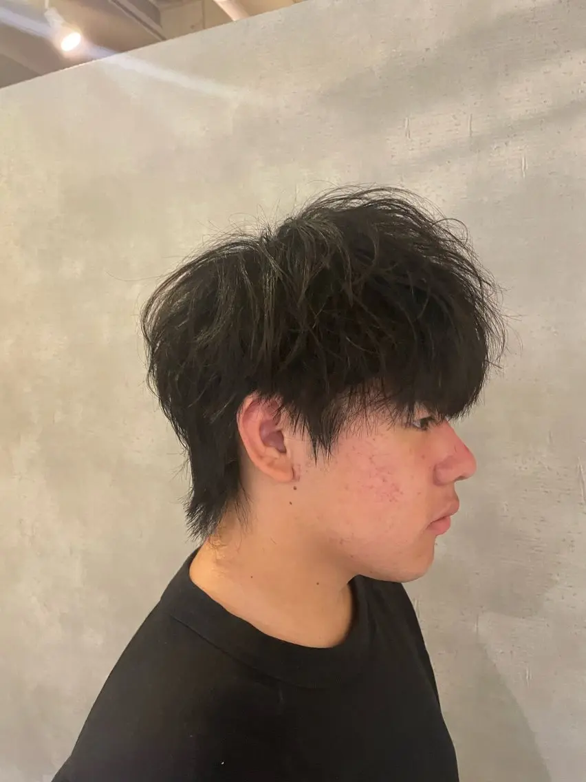 メンズ センターパート マッシュ メンズパーマ メンズツイストパーマ ツーブロック カット ヘアセット 心斎橋/メンズ /ルレイル/地形真希のヘアスタイル