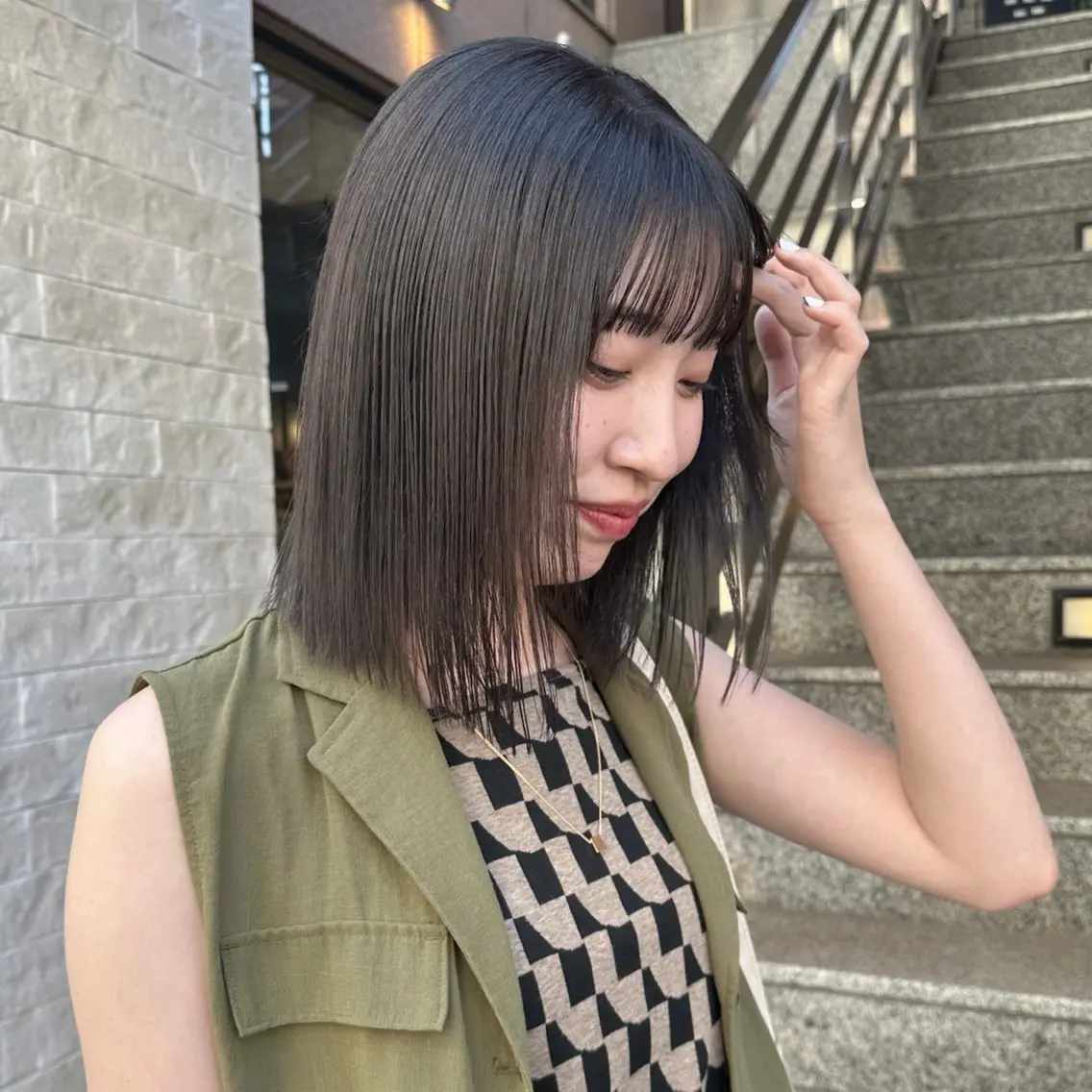 ショート カラー 艶カラー×似合わせ カットshihomiのヘアスタイル