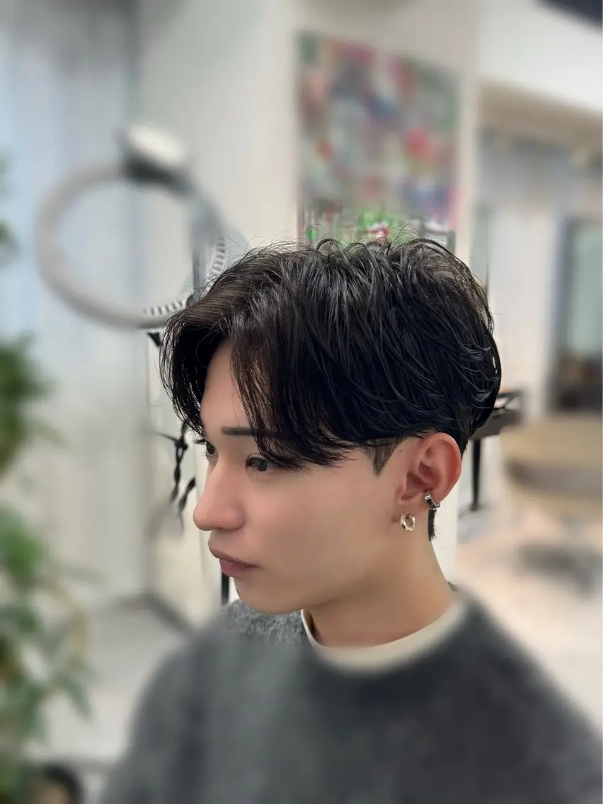 メンズ 可愛い顔周りカット お任せください✨中川のヘアスタイル