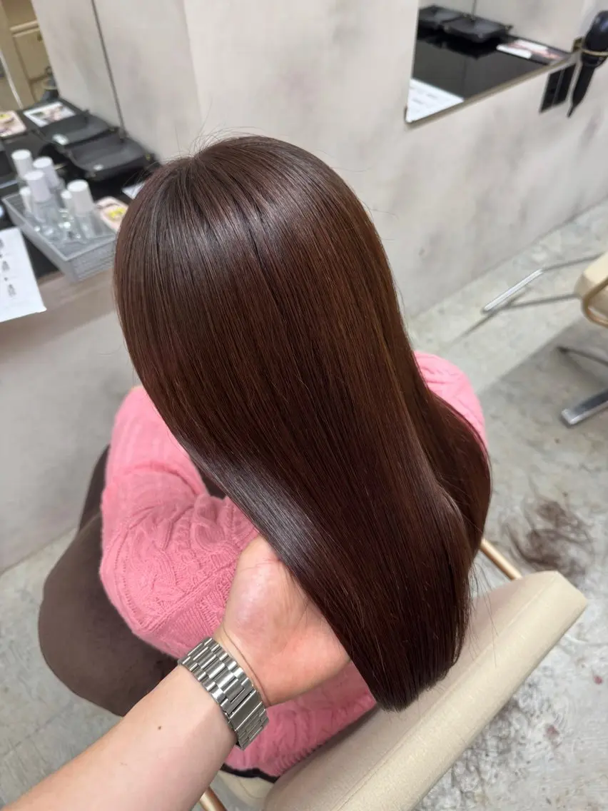 ロング カラー パーマ ヘアカラー 縮毛矯正 木村 蓮のヘアスタイル