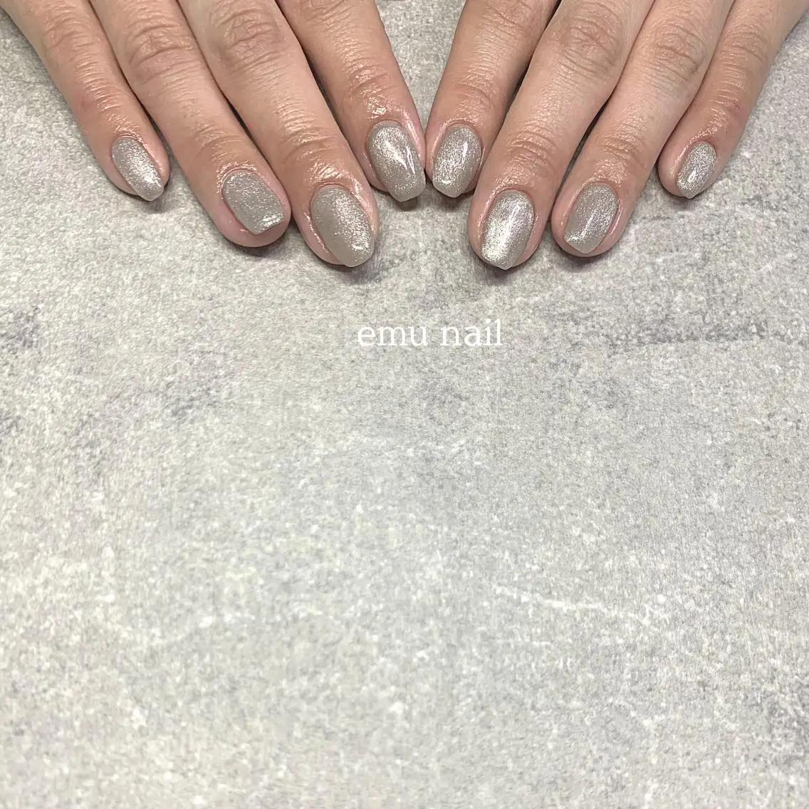 ネイル マグネットネイル ワンカラーネイル シンプルネイル emu nailのネイルデザイン