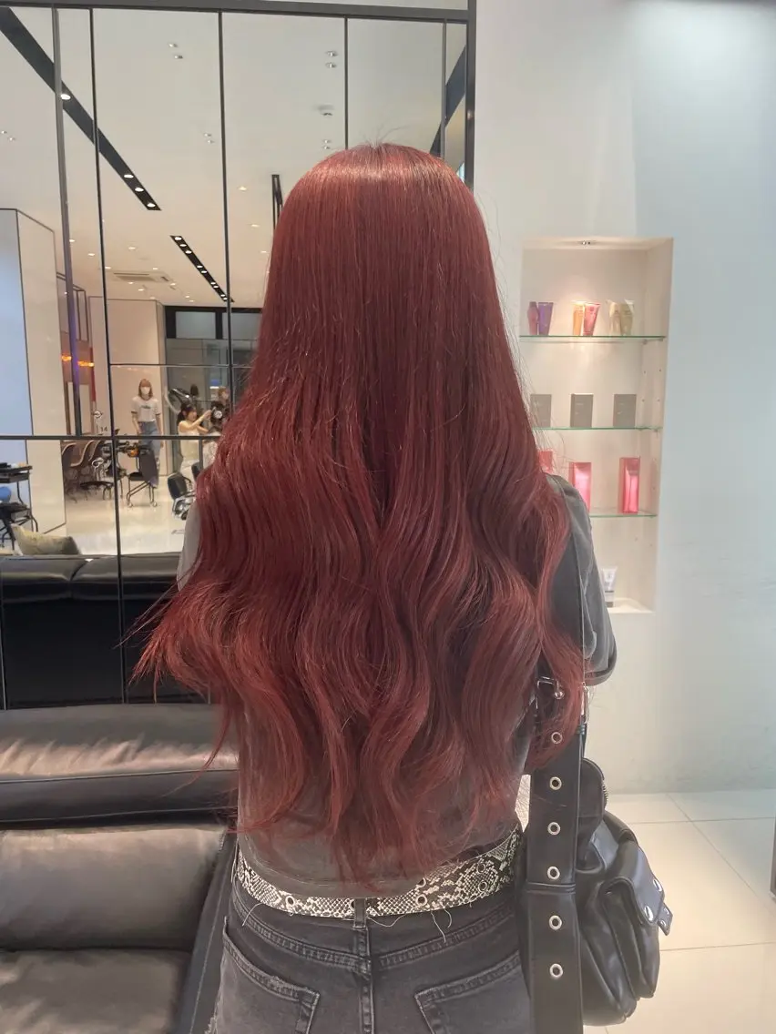ロング カラー 吉祥寺Yuuka韓国 ハイトーンカラー🎀のヘアスタイル