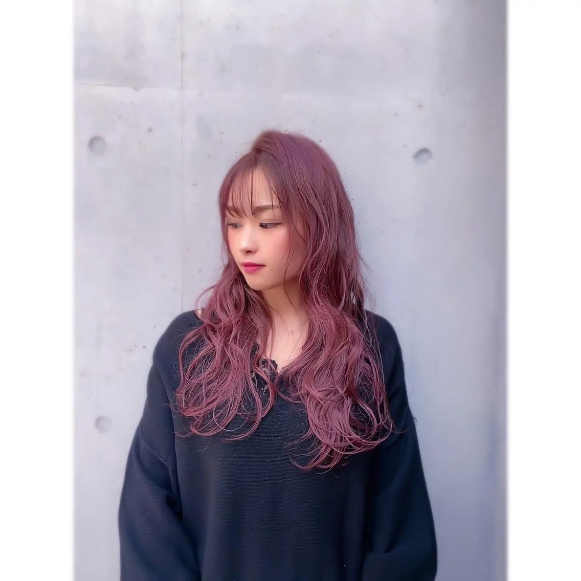 セミロング カラー 髪質改善/レイヤー カット手塚奨のヘアスタイル