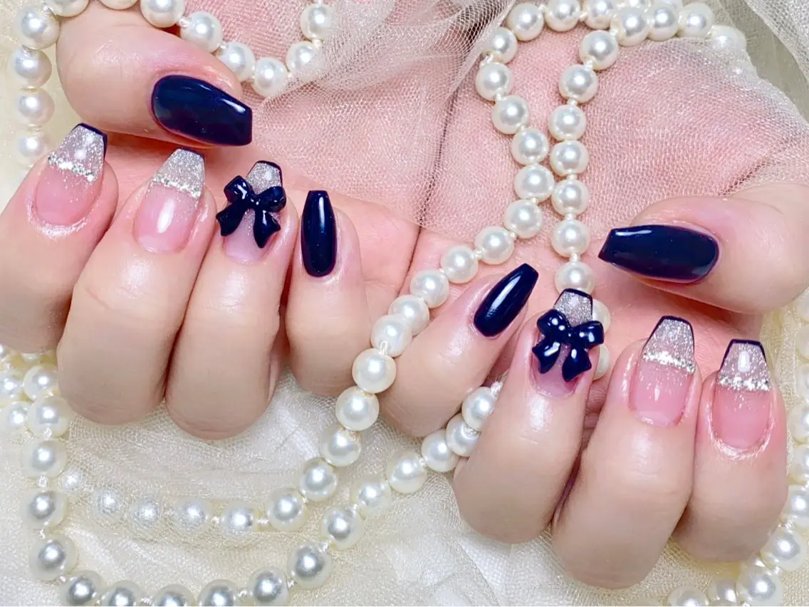 🎀大人気NO.1Hand 持ち込みデザイン120分やり放題7980（デザイン、大きいパーツ6本程度)🎀の写真