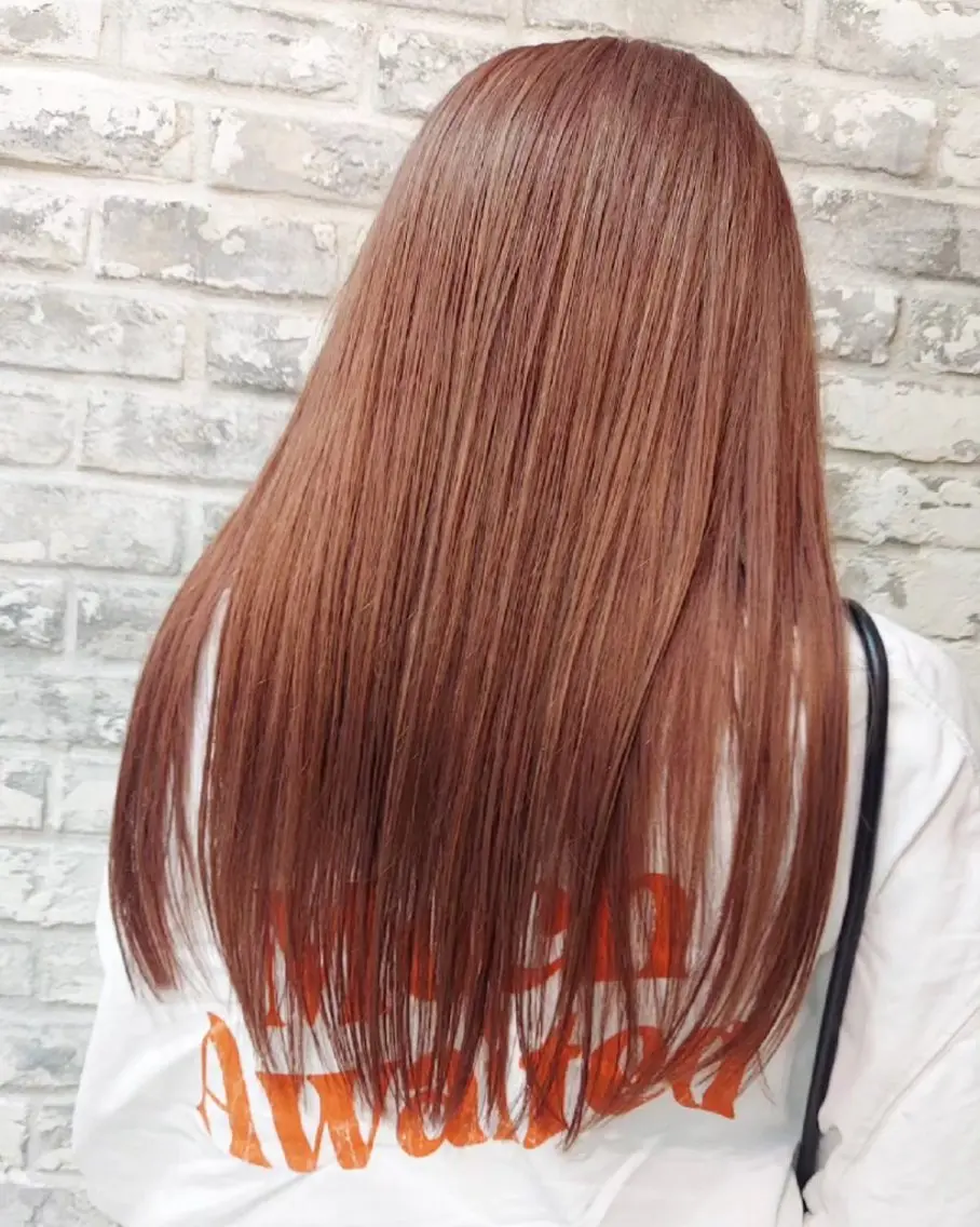ロング カラー ベージュカラー ピンクカラー ピンクベージュ ヘアカラー トリートメント ブリーチ・ハイトーン 特化🎉内山のヘアスタイル